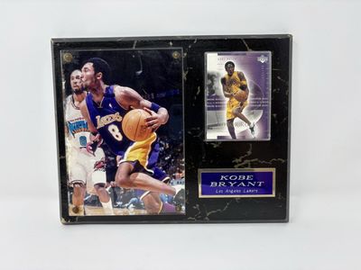 Kobe Bryant Lakers Wall Plaque w/ Upper Deck Card