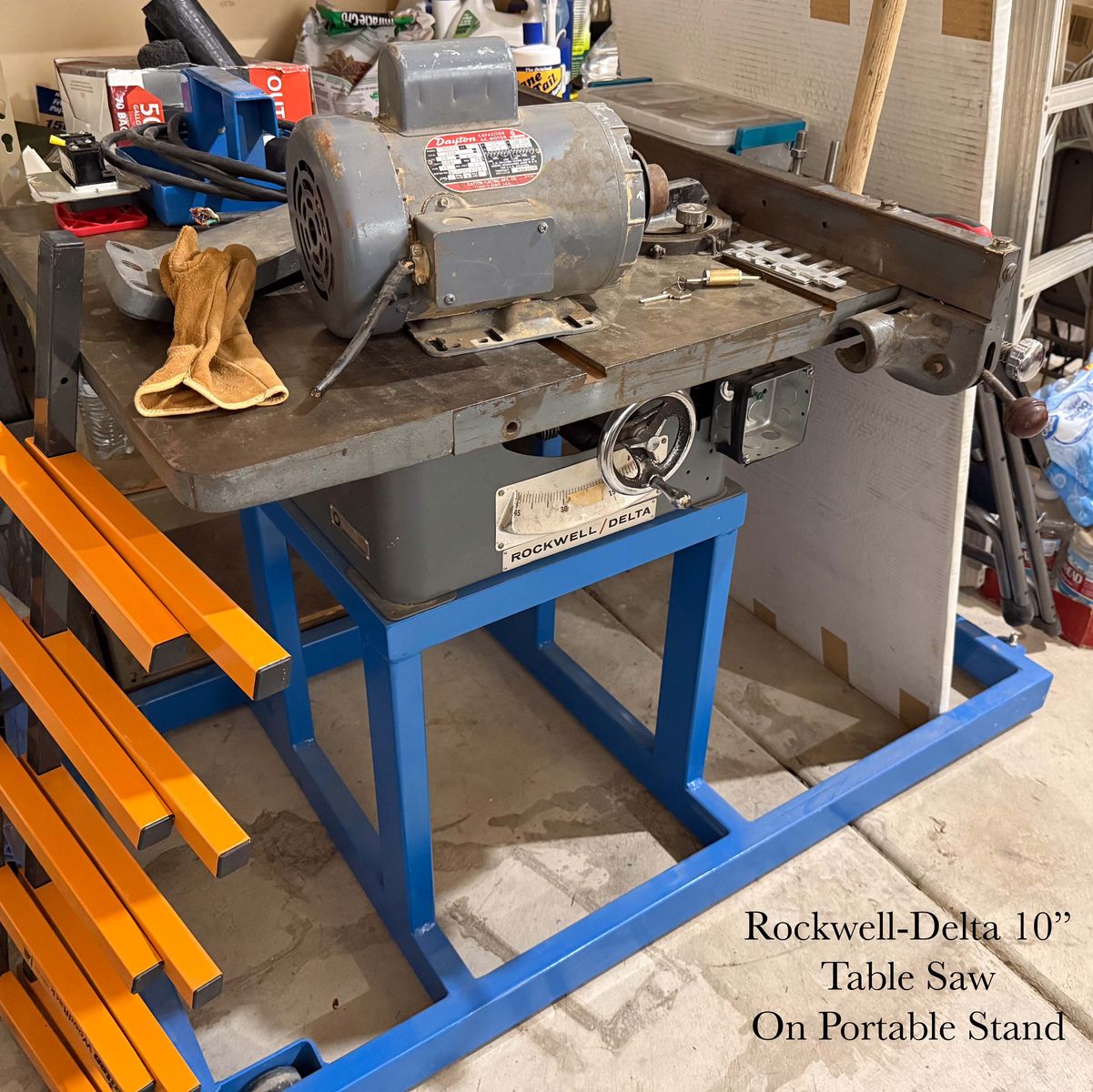 Rockwell Delta Table Saw on Roll around Stand
