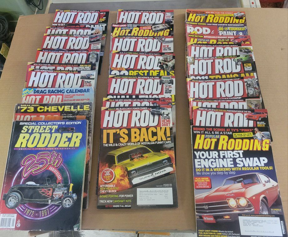 Hot Rod and Popular Hotrodding Magazines Lot - Assorted Issues
