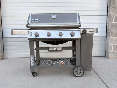 Weber Genesis II 4-Burner Gas Grill - Stainless Steel & Slate Finish
