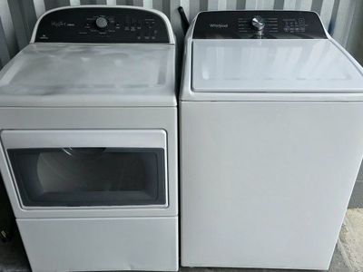 whirlpool cabrio washer & electric dryer set