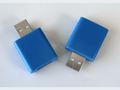 USB Data Blocker Blue BULK