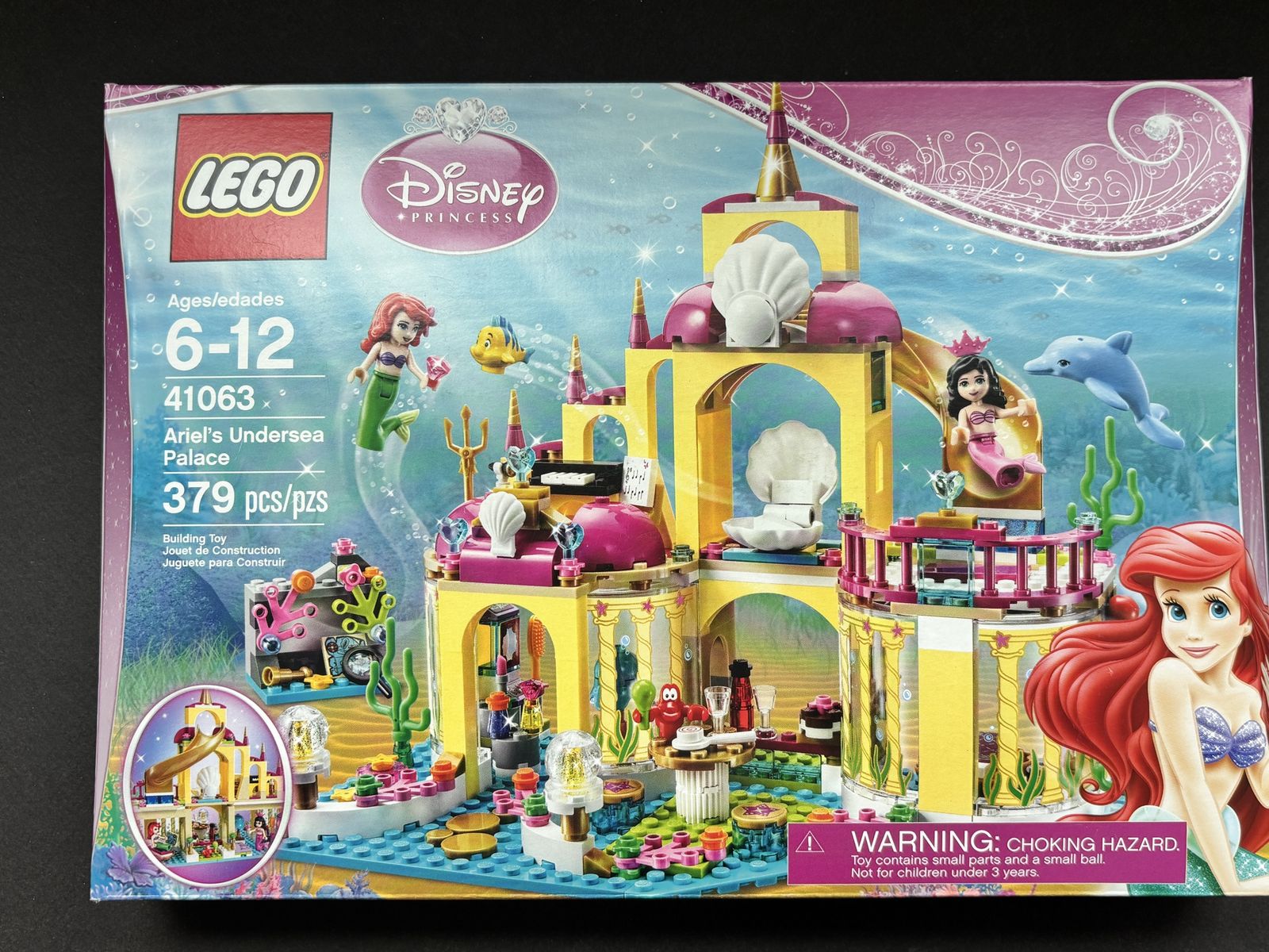 LEGO Disney Princess 41063 Ariel's Undersea Palace Building Set (379 Pieces)