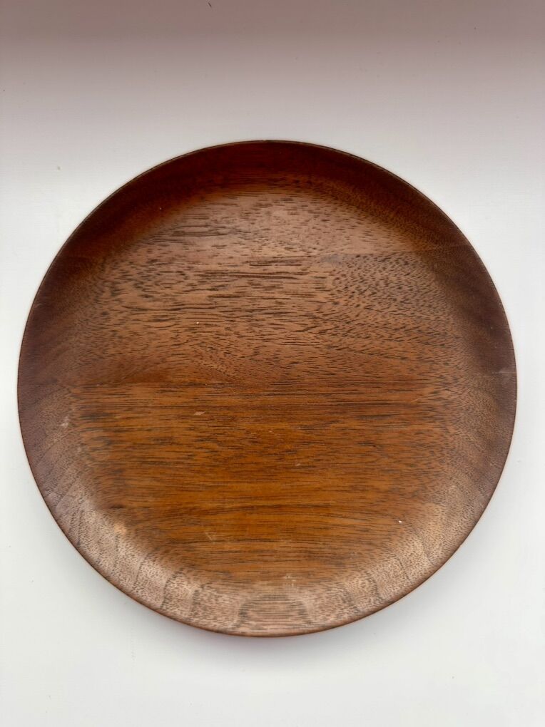 Vintage Small Wooden Plate