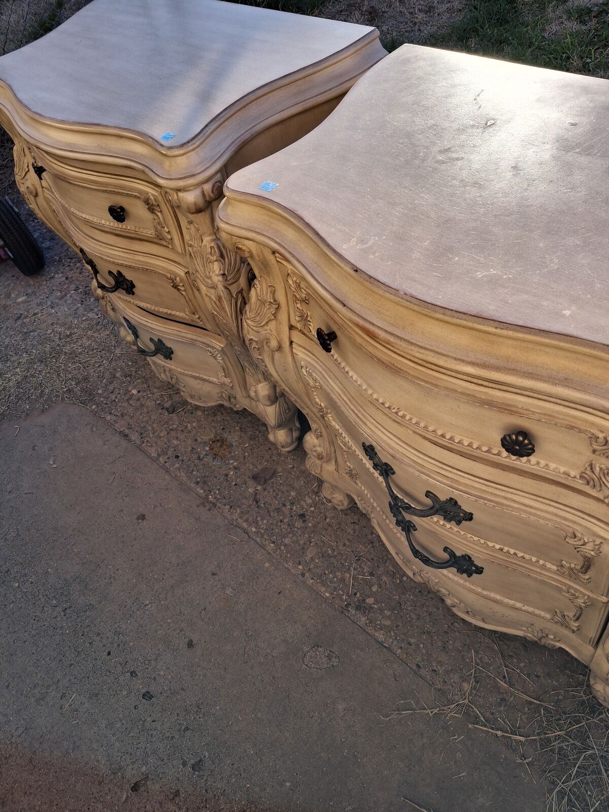 two matching nightstands