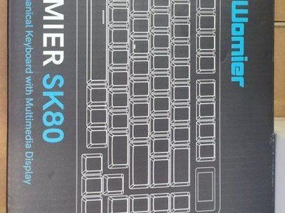 Womier SK80 Mechanical Keyboard - New in Box with Multimedia Display