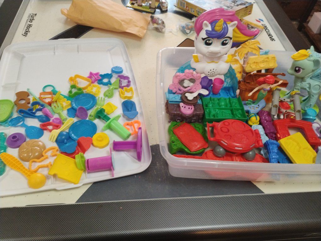 My Little Pony & Play-Doh Assorted Toys - Unicorn & Pegasus Figures, Play-Doh Molds & Tools