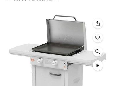 2 gas burner flat top grill