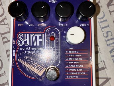 Electro-Harmonix SYNTH9 Synthesizer Effect Pedal for Guitar and Bass