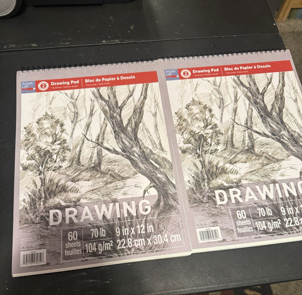 80-Piece Dual-Tip Alcohol Marker Set with 2 Artists' Loft 9x12" Drawing Pads - New Art Supply Bundle