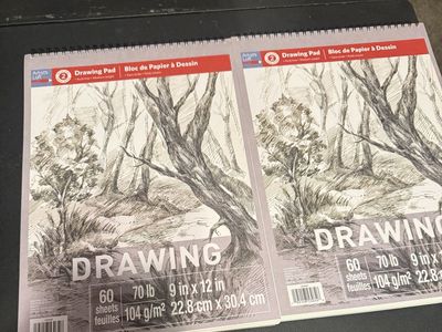 80-Piece Dual-Tip Alcohol Marker Set with 2 Artists' Loft 9x12" Drawing Pads - New Art Supply Bundle