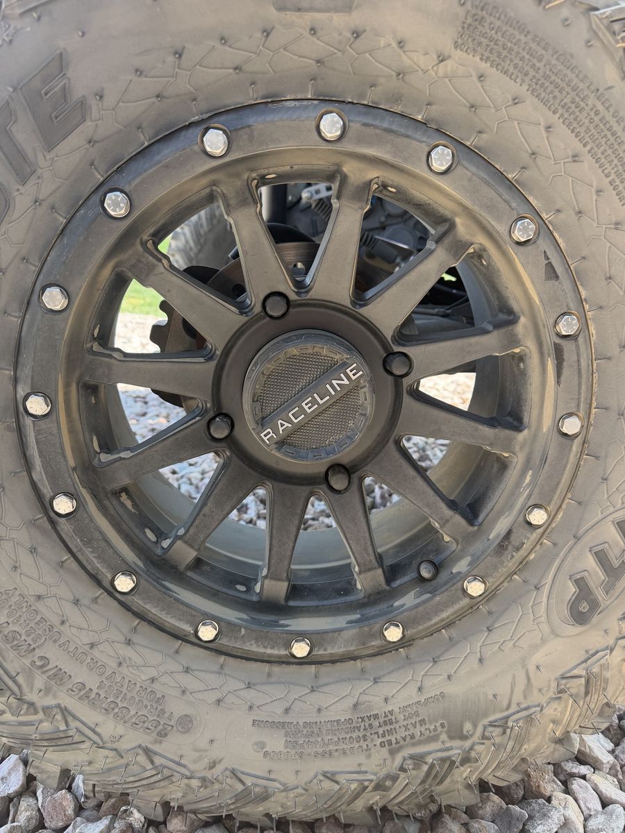 Raceline Matte Black UTV Wheels