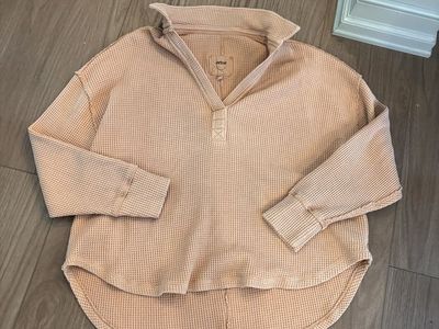 Aerie Waffle Texture Oversized Medium Top