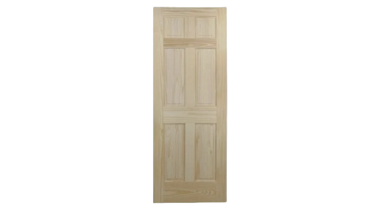 SAVE 60%! - NEW Unfinished Solid Wood Interior Door Slabs - 6-Panel - Radiata Pine - 32" + 36" - 80" tall