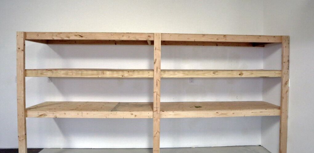 Custom wooden shelving