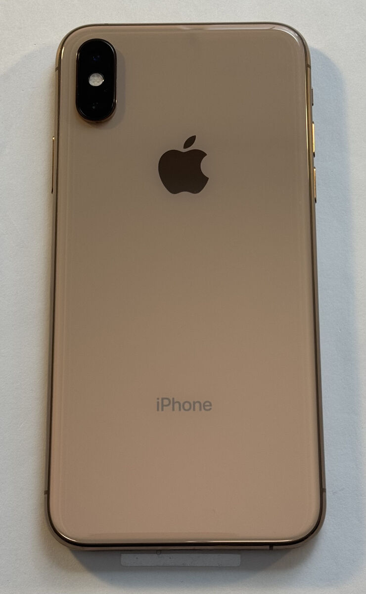 Apple iPhone XS Gold 256GB Unlocked A1920 80% Battery Health