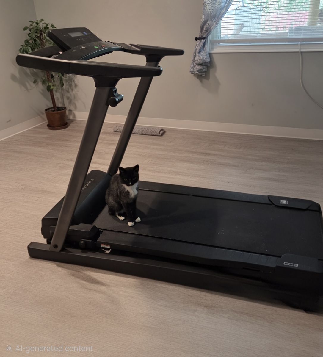 ProForm CC3 Treadmill - Good Condition, Manual Operation, Folding, Black