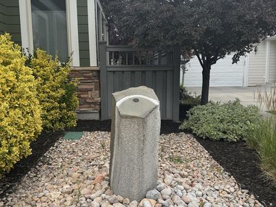 Natural Stone Outdoor Water Fountain, Garden & Patio Decor