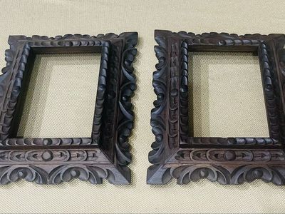 2 VINTAGE ART FRAMES CUZCO SCHOOL STYLE EXCELLENT CONDITION