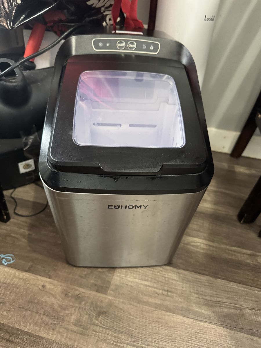 Euhomy Countertop Ice Maker - Stainless Steel Portable Ice Machine