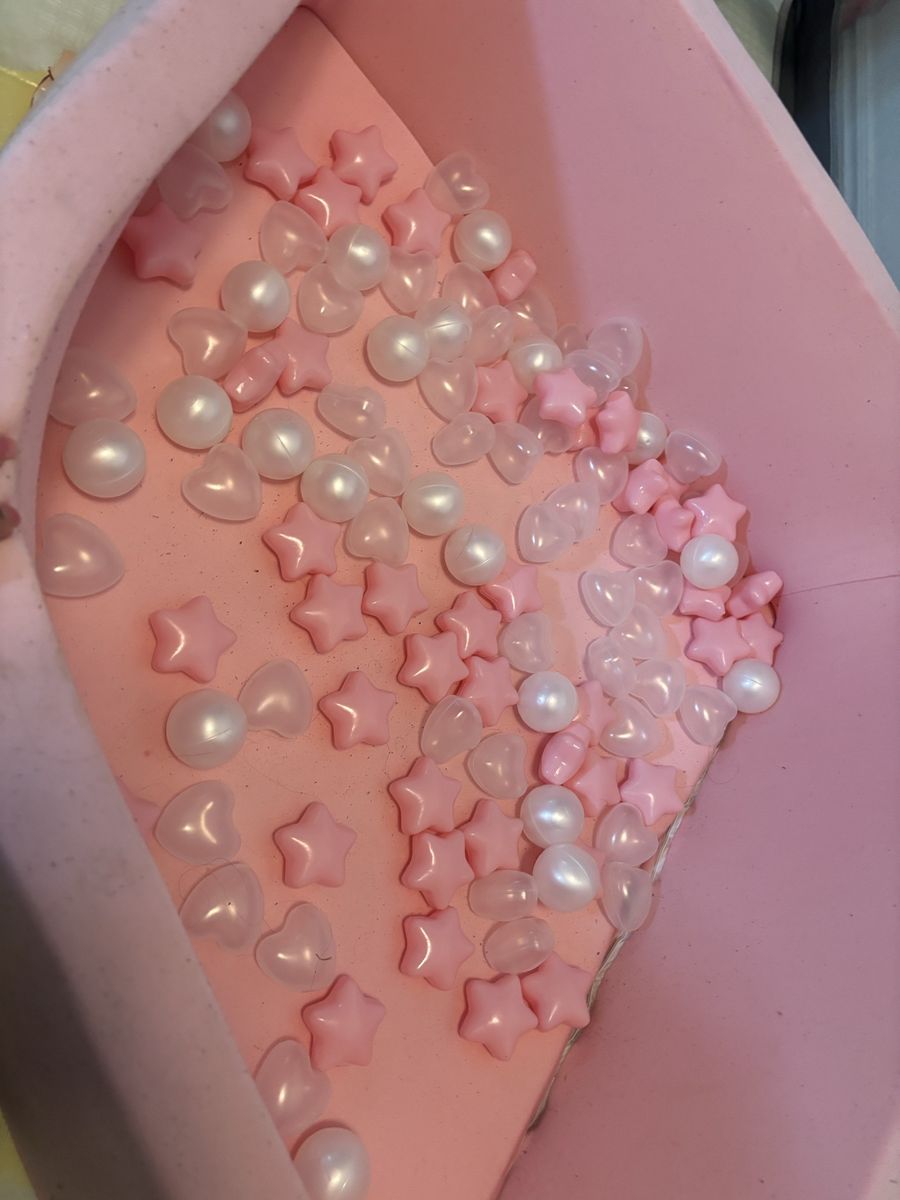Pink corner soft ball pit