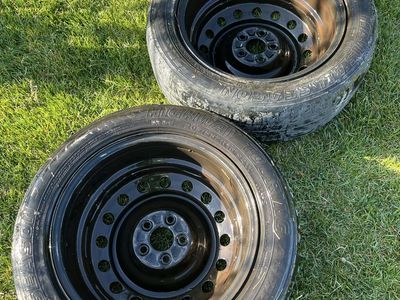 16” 5-bolt steel wheels (tires are toast)
