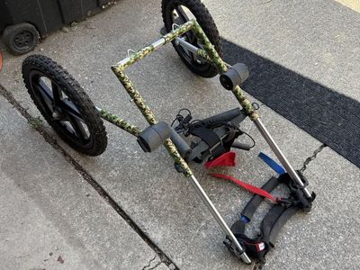 Large Dog Wheelchair - Camo Print - Mobility Support for Injured/Disabled Dogs