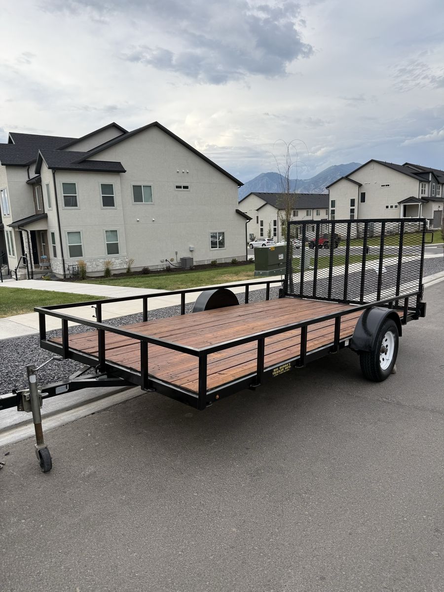 7x14 big bubba single axle utility trailer