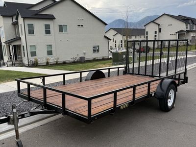 7x14 big bubba single axle utility trailer
