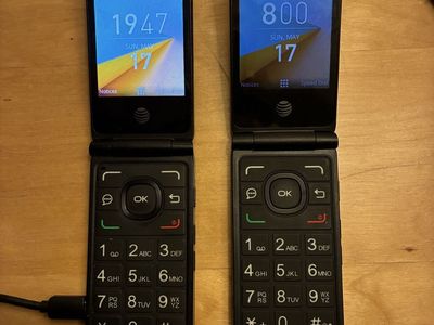 Two At&t flip phones