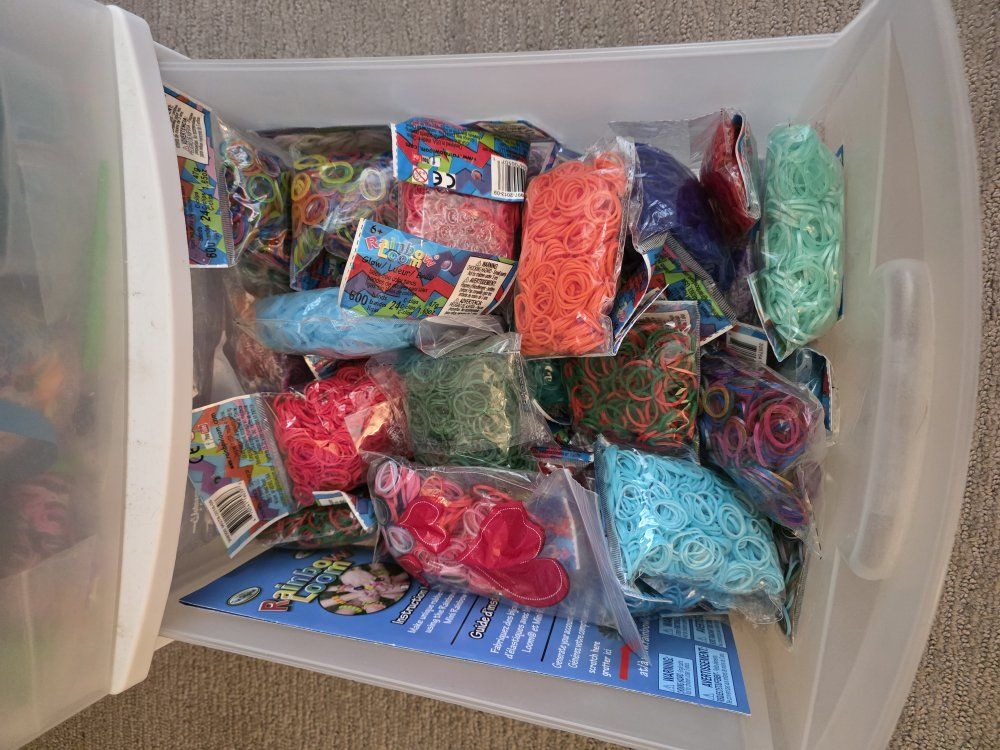 Rainbowloom bands and kits.$200 OBO.