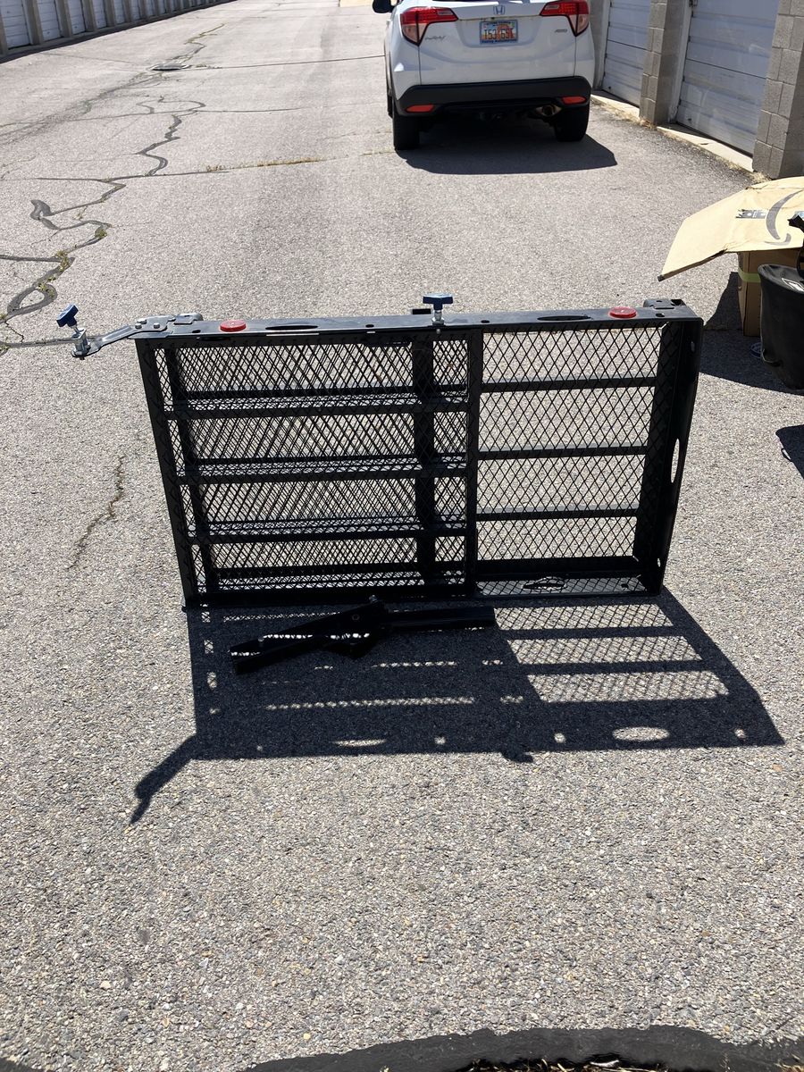 Black Foldable Hitch Cargo Carrier