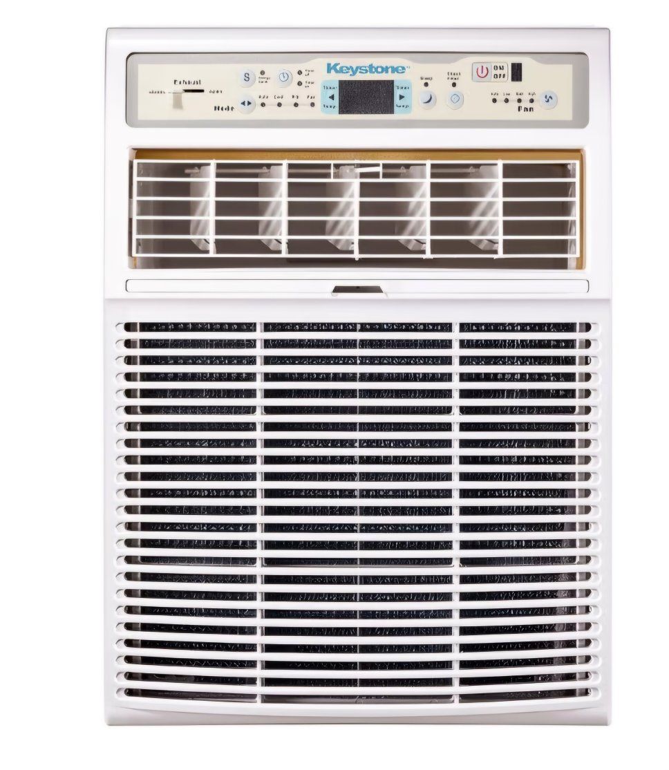 Keystone 8,000 BTU Slider Window Air Conditioner and Dehumidifier, 115V Air Conditioner Window Unit for Bedroom, Living Room