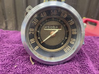 1947 Ford Car dash trim, speedometers, clock, hood ornament, hub caps, etc
