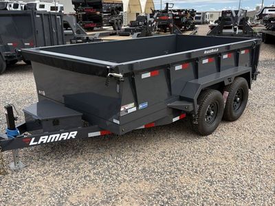 6.5x12 Lamar DM Dump Trailer - 24" Sides - 10K GVWR -