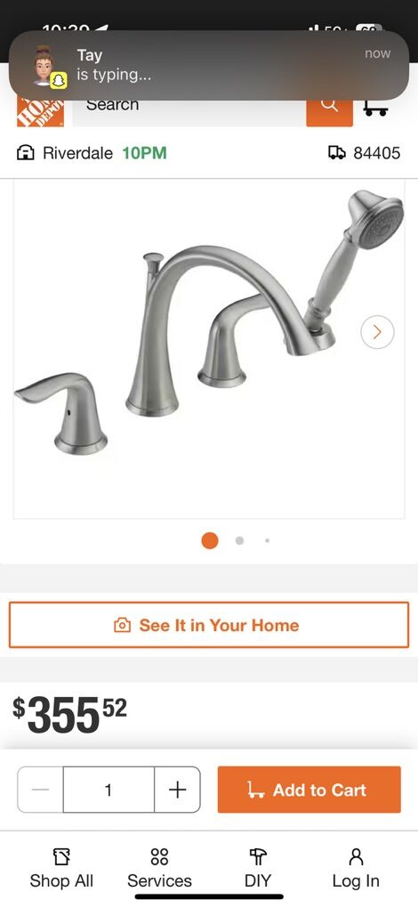 Tub Faucet with Hand Shower