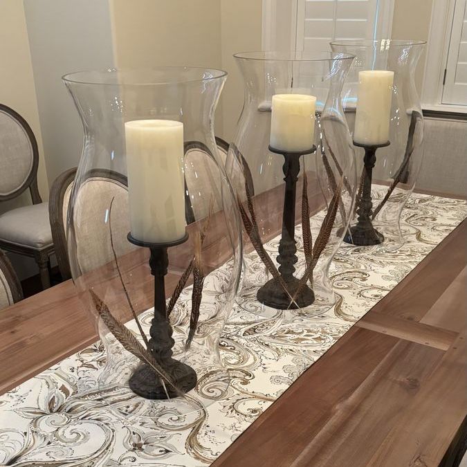 Extra Large 24”x12” Glass Hurricane