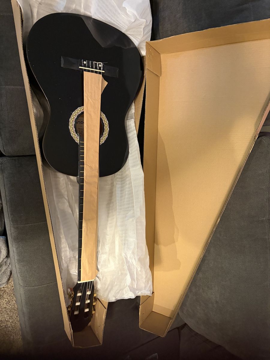 MSA Classical Guitar For Beginners (Black)