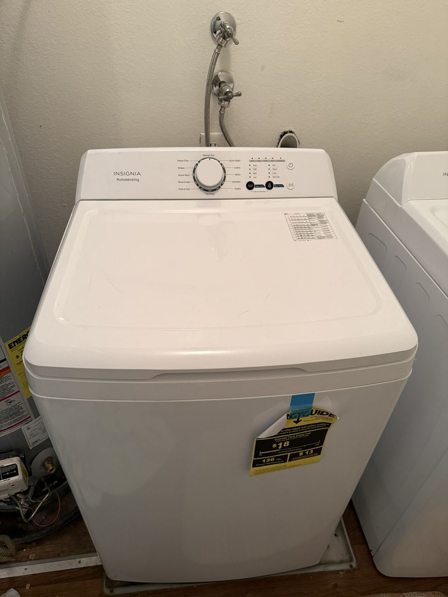 Insignia washer and dryer