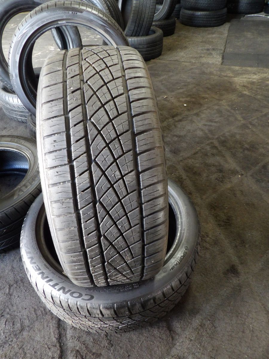 225/40R18 CONTINETAL EXTREME CONTACT PAIR OF TWO USED TIRES