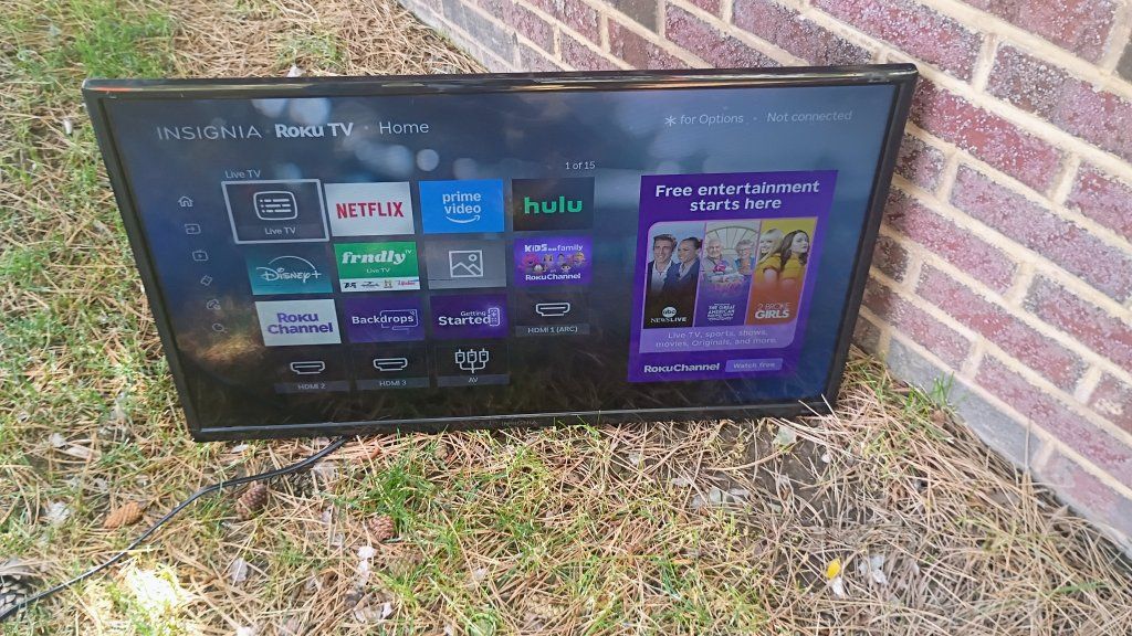 32" Roku Smart TV - Used - Has a LINE through it