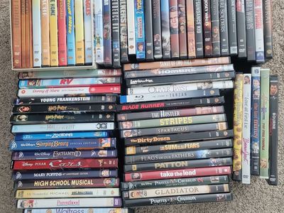 DVD Movies - 69 DVDs - Disney, Action, Westerns, Family Titles