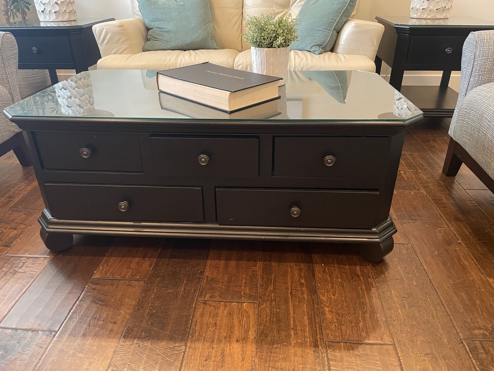Coffee table and to end tables