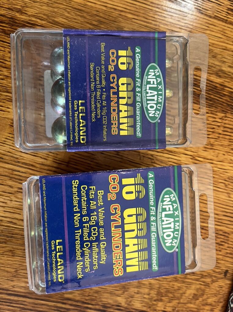 Co2 Inflater Cylinders 2 New Boxes for your bike