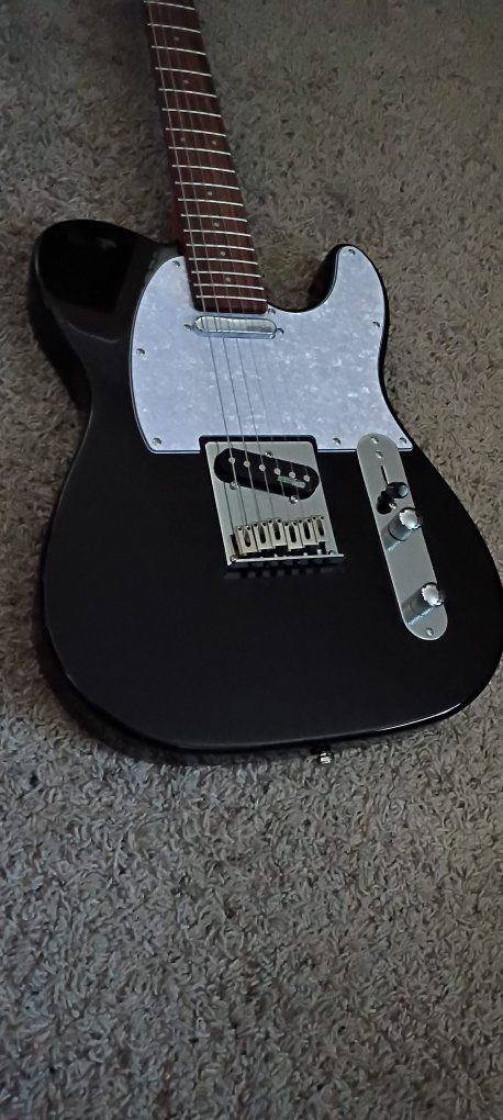 Black Telecaster guitar