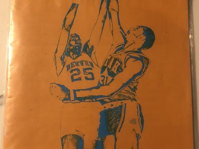 Vintage Denver at Utah Basketball Art Print - March '74 ABA/NBA Memorabilia