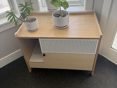 Cat little enclosure real wood