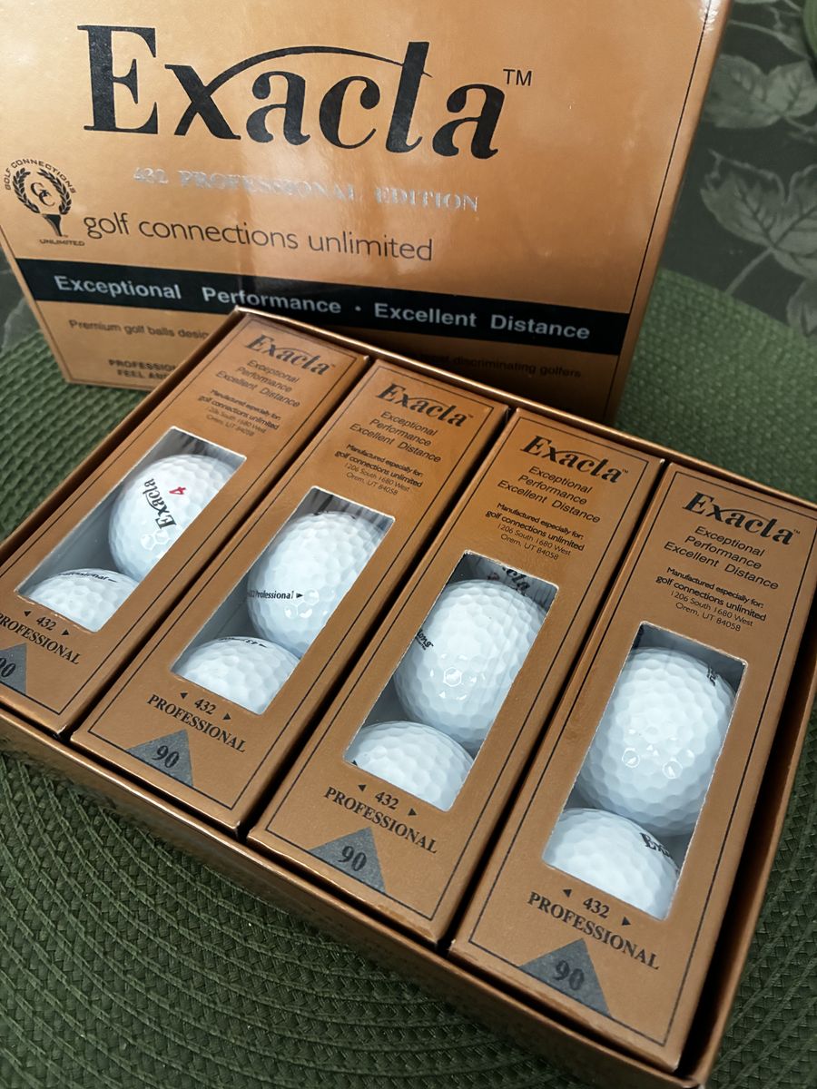 New Golf Balls Set Of 4 Boxes