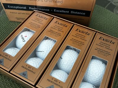 New Golf Balls Set Of 4 Boxes
