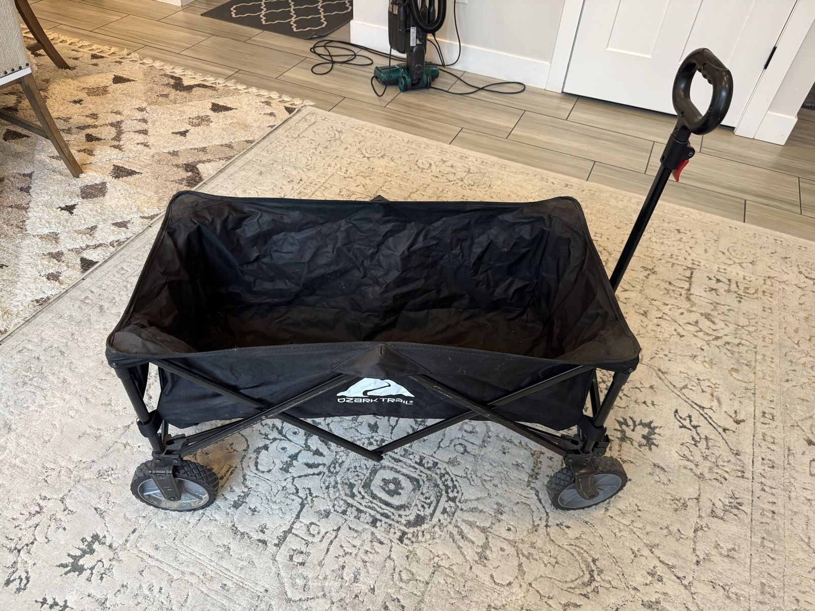 Ozark Trail Collapsible Folding Camp Wagon Cart - Black